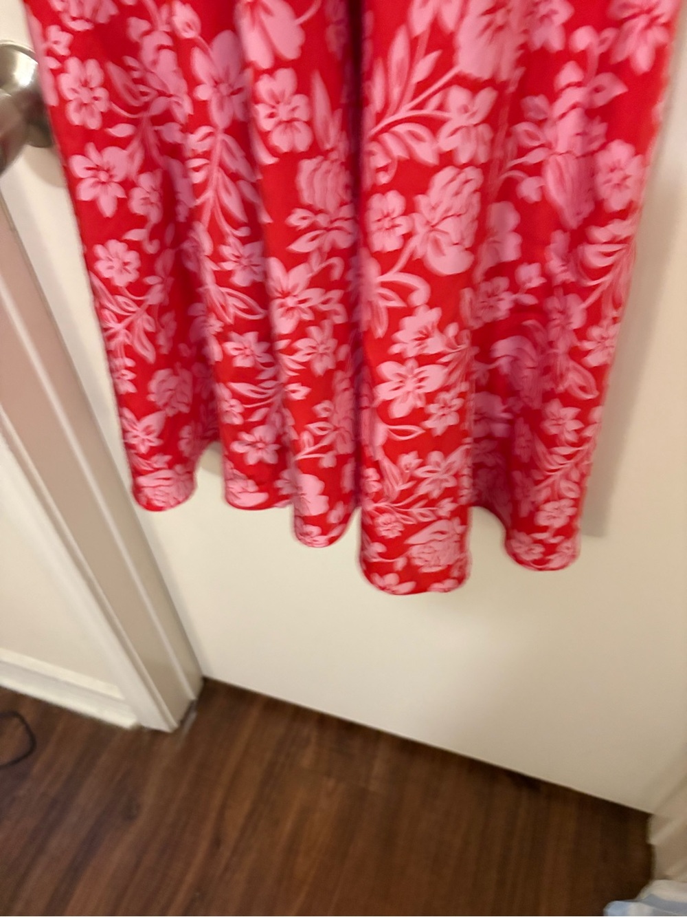 Laundry By Shelli Segal Red and Pink Floral Halter Jumpsuit - Picture 4 of 8